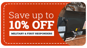 10% for Miltary & First Responders