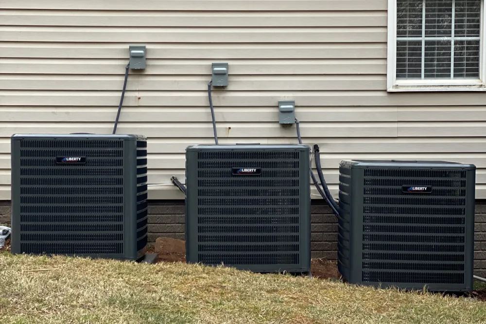 New AC unit installation costs - Picture of 3 AC Units side by side.